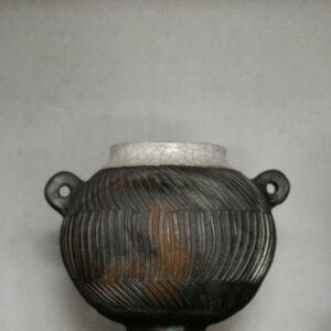 Cauldron Styled Stoneware Vase